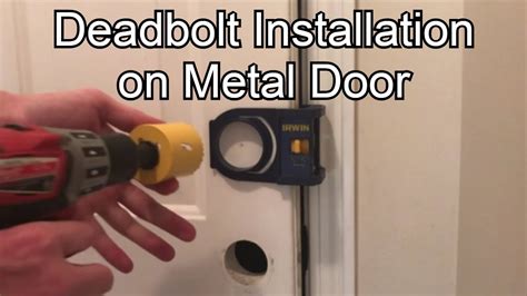 metal bracket for your deadbolt from the outside|diy dead bolts.